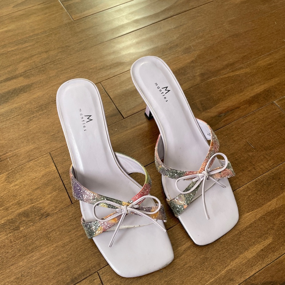 Multicolor Strappy Women's Heels